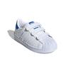 Adidas Originals Cf C Breathable Low-Top Skate Shoes Kids Sneakers White Blue FX7169
