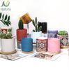 Nordic Modern Glazed Ceramic Plant Pots Indoor Decorative with Tray Custom Logo Flower Pot Sizes