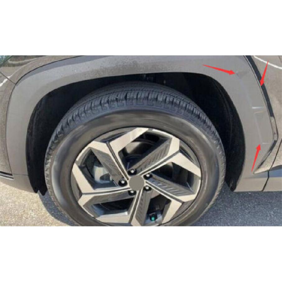 Front Mud Fender Flaps Splash Guards Trim For Hyundai Tucson -23 Bright Red