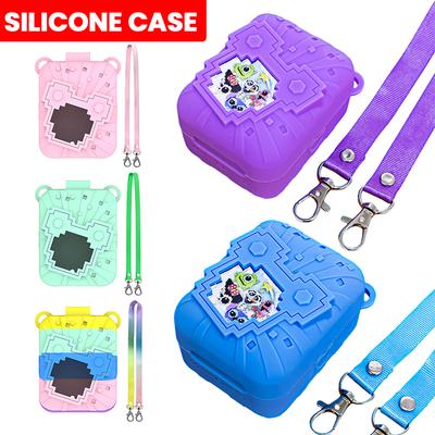 Silicone Cover Case Anti-Drop Protector Cover with Lanyard Protective Holder Skin for Bitzee Dis Ney Interactive Digital Pet
