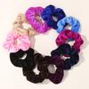 10pcs/set Vintage Korea Velvet Scrunchies Elastic Hair Bands for Women Girls Ponytail Holder Rubber Bands Ties Hair Accessories