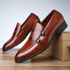 Fashion New Designer Monk Strap Loafers For Men Patchwork Wedding Party Dress Driving Shoes Formal Footwear Zapatos Hombre