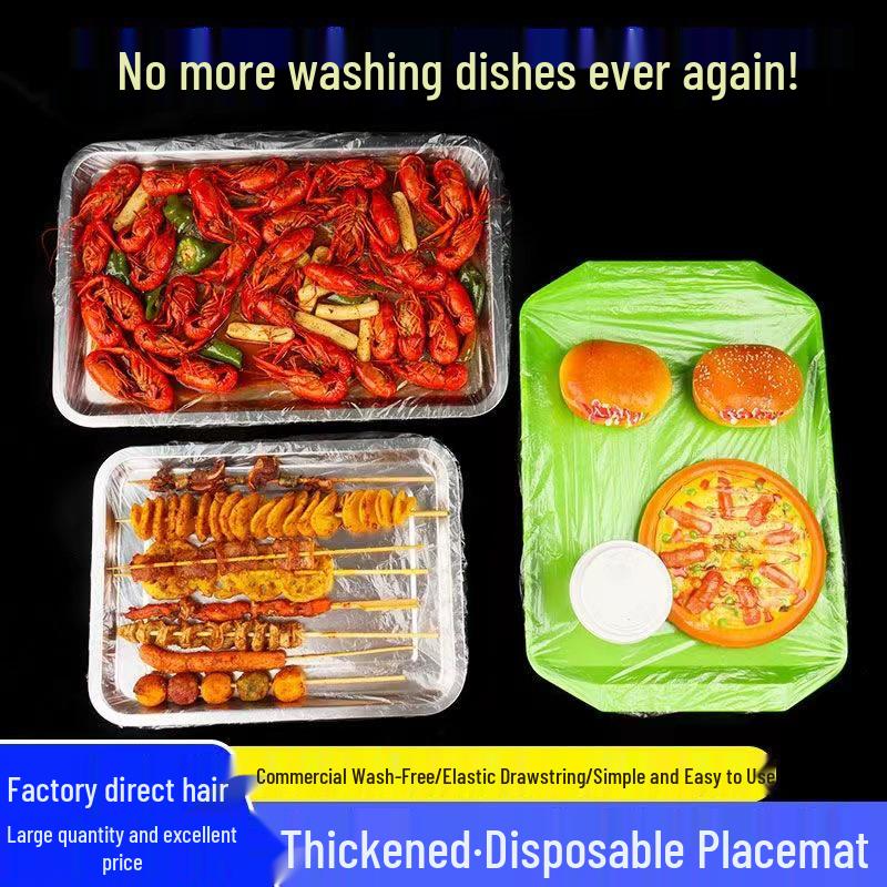 Einweg-PE-Lebensmittel-Frischhaltefolienabdeckungen: Ölfest, Große Tablettabdeckung für BBQ und Hummer