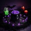 Mystical Household Party Items 3D Printed Witch Cauldron LED Lamp, Glowing Halloween Tabletop Decor Fantasy Themed Supplies for Party, Spooky