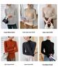 Women’s Stylish Slim-Fit Cashmere Sweater, Half-High Neck, Thick Base Layer, Versatile New Style