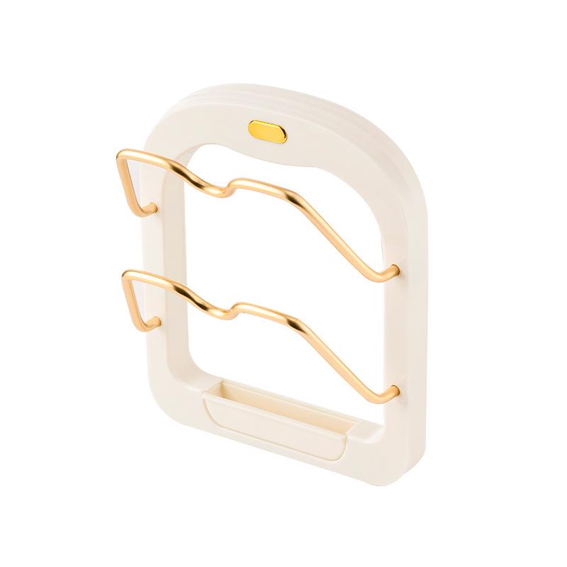 Wall-Mounted Punch-Free Kitchen Pot Lid & Chopping Board Organizer