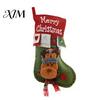 Festive Holiday Gift Holders 18 Inch Large Christmas Stockings, 3D Santa/Snowman/Reindeer Xmas Hanging Socks, Non-woven Decorative Stocking