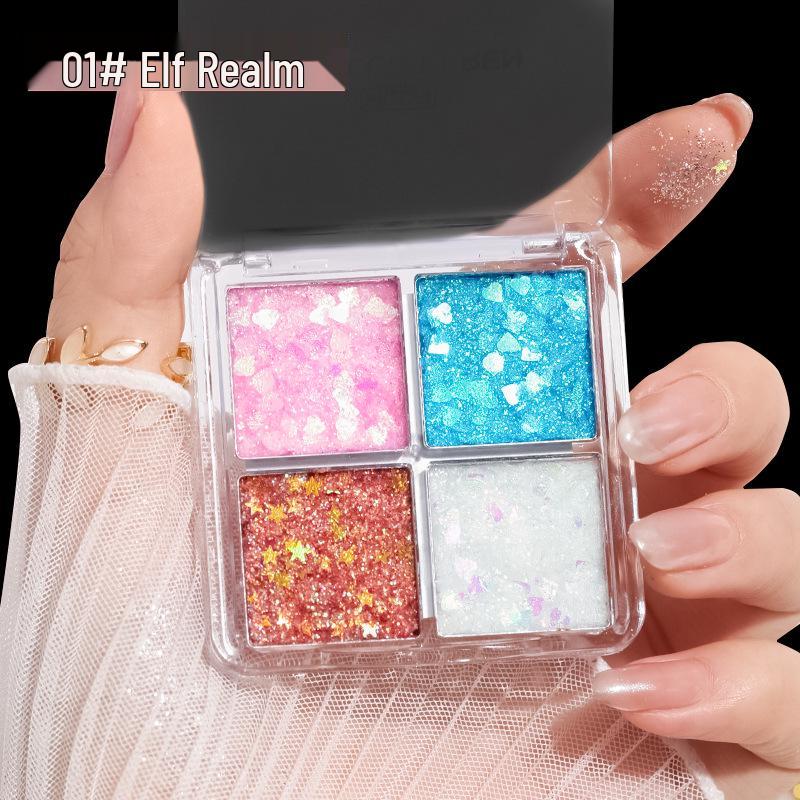 

Helen Liren Kids Four-Color Glitter Eyeshadow Palette