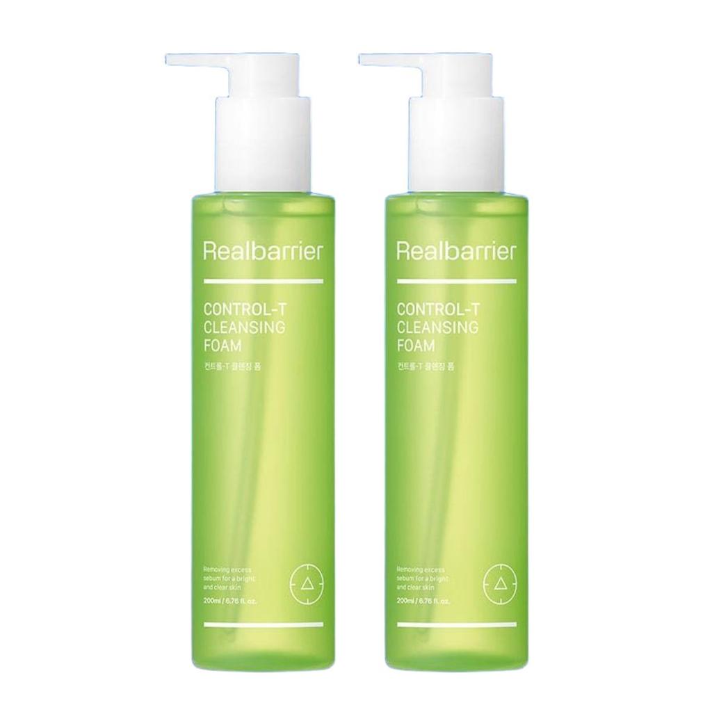 Real Barrier Control-T Cleansing Foam Double Set Pore Purifying Sebum Control 200ml x 2ea
