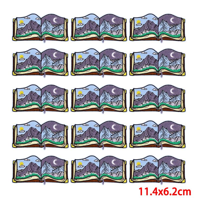 10 Pcs/lot Wholesale Embroidery Patch Iron On Patches For Clothing Patches On Clothes Jackets Decor Applique Sew Supplies