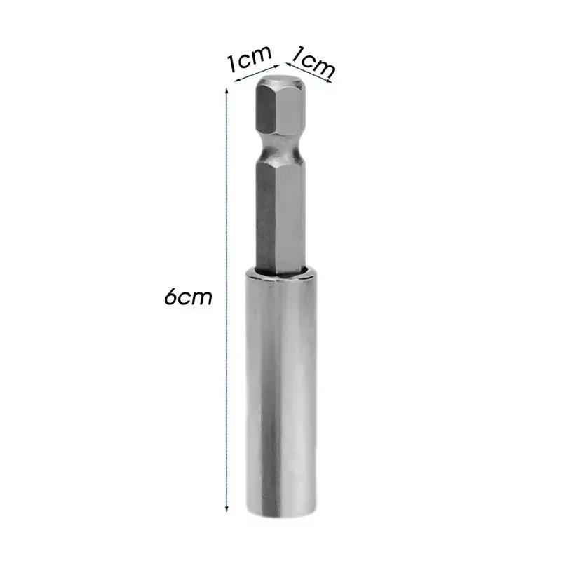 Magnetic Screwdriver Extension Hexagonal Handle Extended Carbon Steel Connecting Rod Screwdriver Bit Holder Power Tool Wholesale
