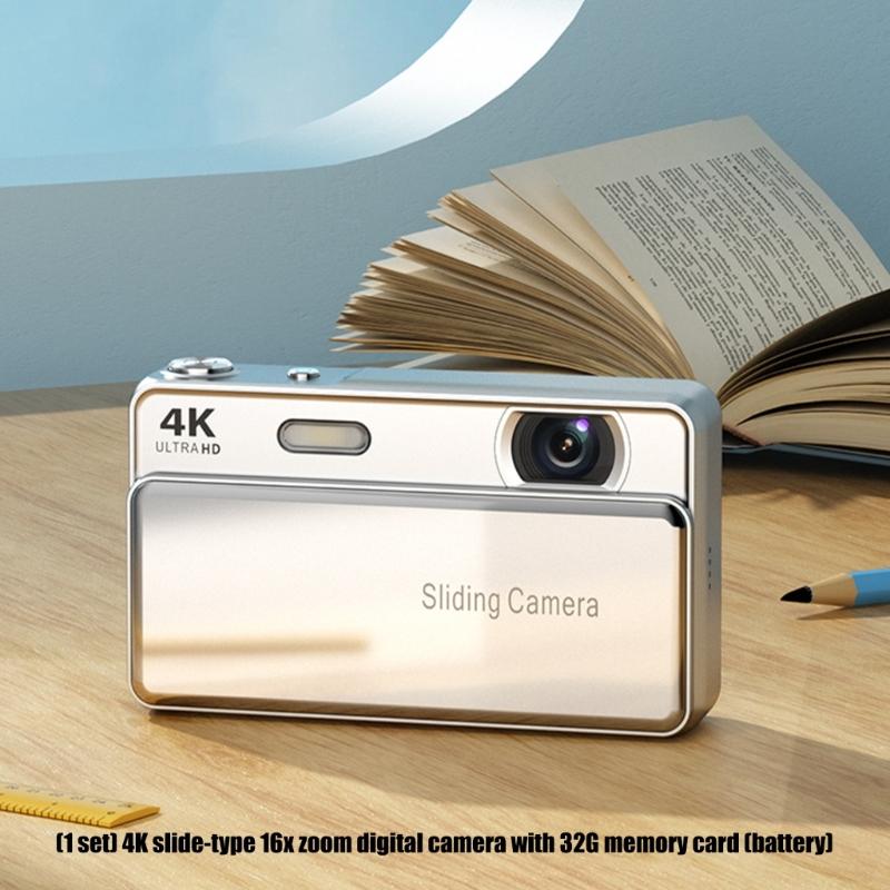 Digital Camera Slide Camera Card Campus Camera With 32GB Internal Storage Card For Easy Daily Photography Accessories