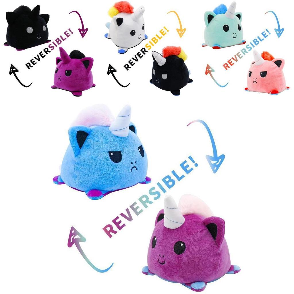 Adorable Reversible Flip Unicorn Plush Stuffed Toy Soft Animal Ideal For Kids