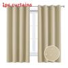 Solid Curtains Color With Insulation And Shading Design For Daily Use Household