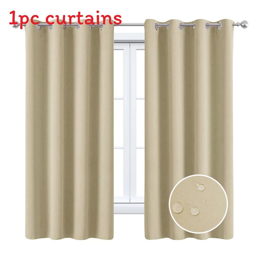 Solid Color Curtains With Insulation And Shading Design For Daily Household Use