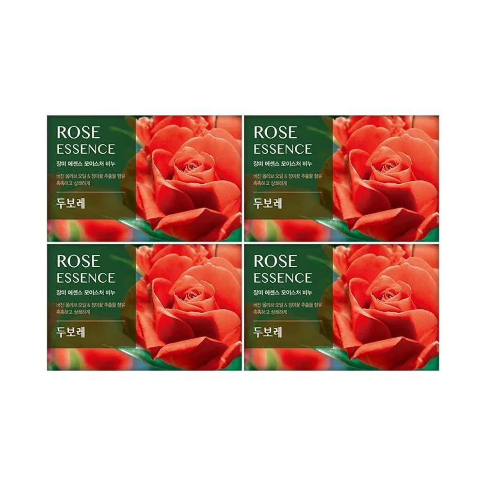 HAPPY BATH Dubore Rose Essence Soap 100g x 4