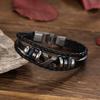 Meier Hot selling jewelry women's fashion retro bracelet men's cowhide beaded x-men bracelet