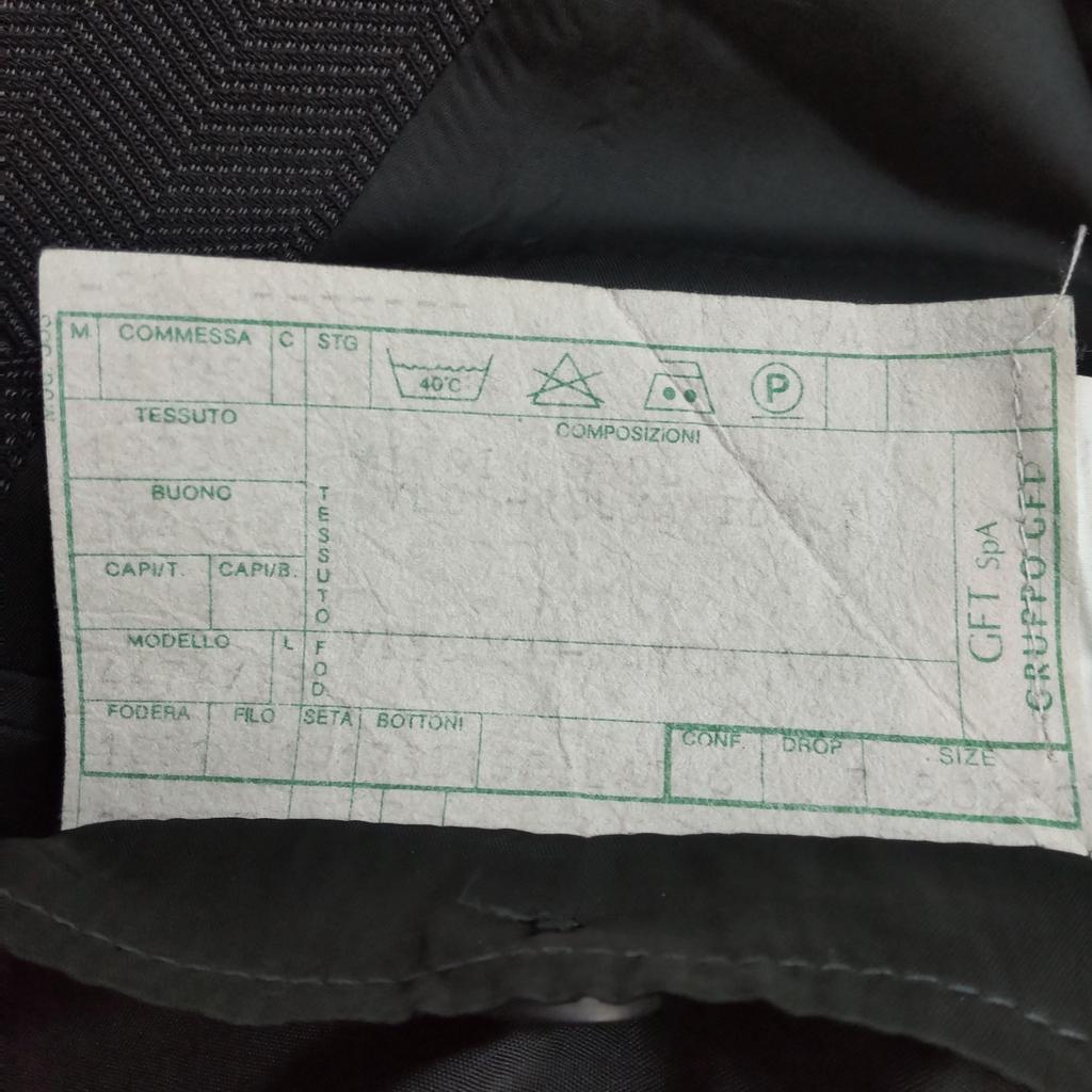 Giorgio Armani Fall Winter Suit Set Men’s 50 L Black Gray Jacket Pants(USED)