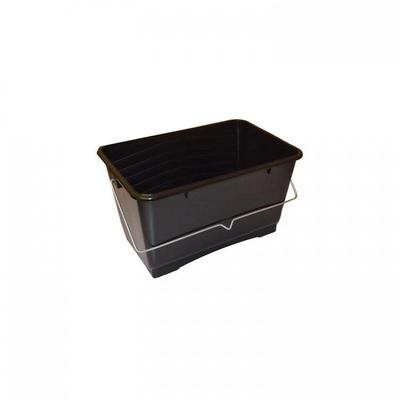 Schwarzer Kunststoff-Farbeimer 5L