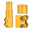 Bicycle Mountain Bike Handlebar Fork Stem Riser Rise Up Extender Extension Adaptor Parts (Gold)