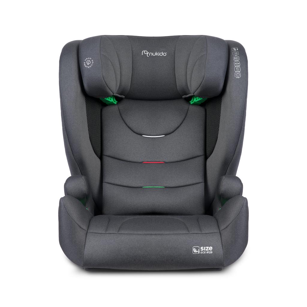 Nukido Louis Soft Car Seat Gray15-36 Kg Isofix