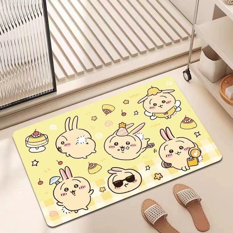 Cartoon Floor Mat Bathroom Floor Mat Entrance Door Mat Toilet Door Suction Foot Mat