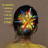 Leuchtender Feuerwerk-Twist-Stick Haarspange DIY-Kit für Neujahrsbouquets und Kopfschmuck Geschenk