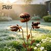 Rusty Garden Stake Carnivorous Plant Stake, Metal Venus Flytrap Sculpture, Sculpture Monstrous Ornament for Yard Flower Bed Lawn Rust-colored Decor