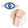 Dazzling Zirconia Embellished Evil Eyes Pendant for Necklace and Bracelet Mobile Phone Cases Use Jewelry Charm