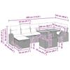 Garden Sofa Set 8 pcs Black Poly Rattan