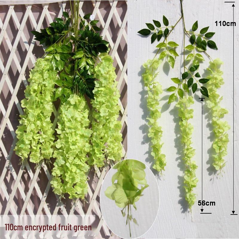 Silk Wisteria Flower Vine for Wedding Decor and Ceiling Hanging