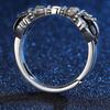 Verstellbarer Vintage Tibetischer Dorje Ring Herren Damen Beschichtet Offener Band Bohemian Schmuck