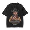 T-shirt Lavate Il Più Grande di Tutti i Tempi Chuck Norris Hip Hop T-shirt Retrò Harajuku Streetwear Top in Cotone Top Magliette per Unisex Donna