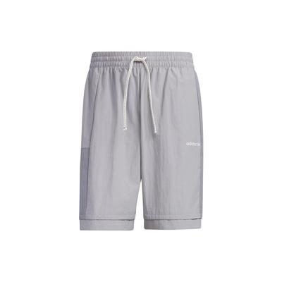 Originals Three Stripes Color Block Drawstring Shorts Men Shorts Aluminum-Gray IU4800