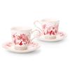 Disney In Pair of Porcelain Cups and Saucers In a Special Official Disney Alice In Wonderland Popular Perfect [Keiuno] "Alice Wonderland" Box.