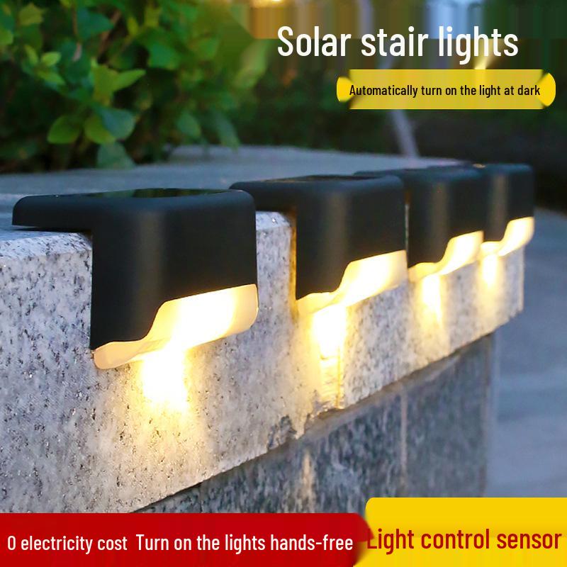 Solar Wall & Fence Step Lights for Outdoor Decoration
