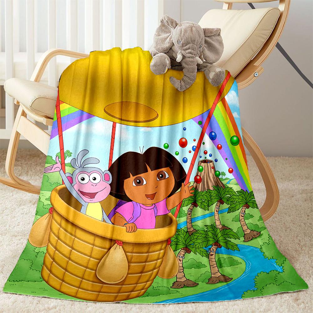 Dora Explorer Blanket Soft Warm Cozy Perfect for Picnics Couch Office All-Season Use Warmthful Decor Ideal Gift for Friends Family Couples Picnic