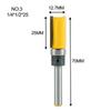 1/4 Shank Straight Edge Trimming Router Bit Cleaning Flush Trim  Milling Cutter