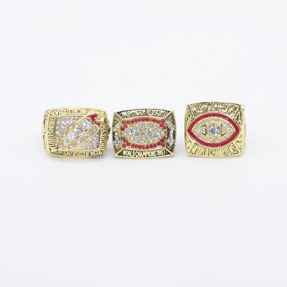 Набор чемпионских перстней Washington Redskins: 1982, 1987, 1991 Size 11