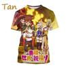 Letní Klasické Anime Pánské Ležérní Tričko Nové KonoSuba 3D Tištěné Osobnostní Street Harajuku Cool Krátký Rukáv Top