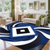 Hamburger SV Football Design Crystal Velvet Rug Soft Decorative Mat for Bedroom Entrance