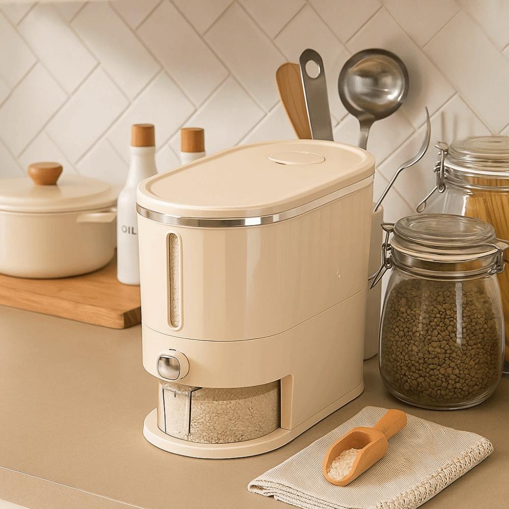 Visible Design Sealed Rice Container Large Capacity Cereal Container  Household Use