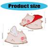 Animal Brooch Pin Enamel Brooch Cartoon Pig Accessory Flying Pig Enamel Pin Animal Badge Alloy Texture for Daily Outfits