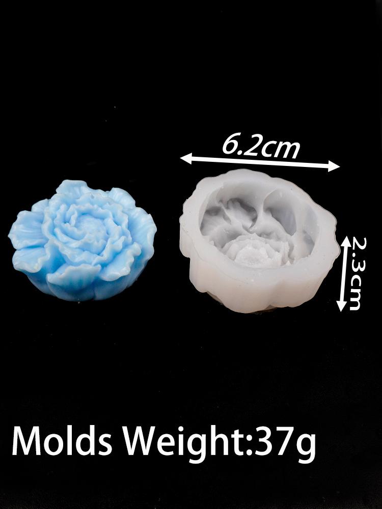 Small Flower Series Silicone Candle Mold 3D Rose Peony Soap Chocolate Cake Baking Tools DIY Aromath Gypsum Resin Craft Molds