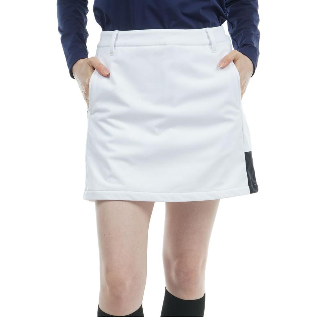 Admiral Golf Women's Water-Repellent Back Fleece Bonded Culottes, White