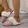 Fashion Women Slippers Smile Pop Winter Women Comfortable Women Slippers Fashion Female Slippers Indoor Warm Furry Fur House Flat Shoes
