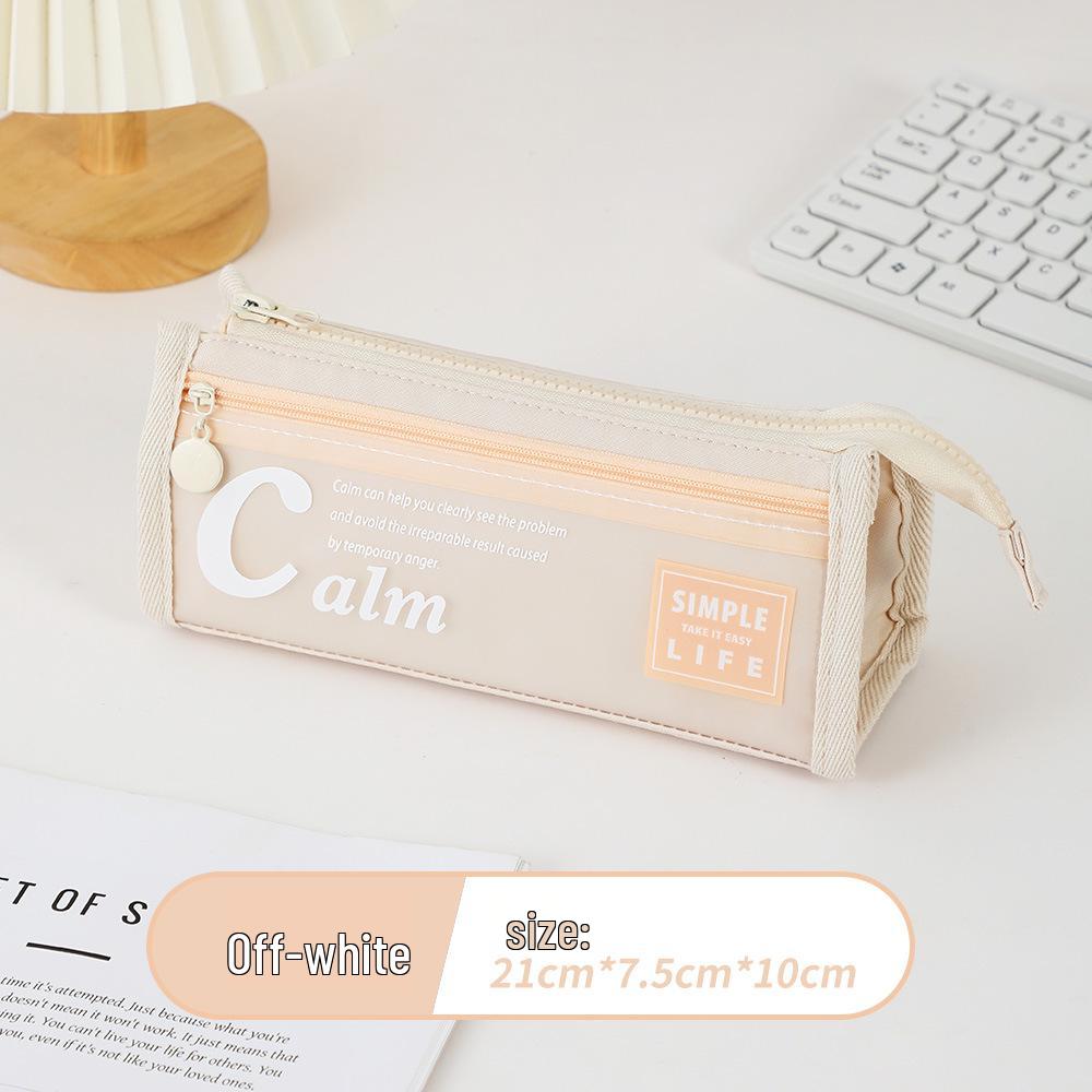Large Capacity TPU Pencil Case for Junior High Students - Cute and Stylish Design