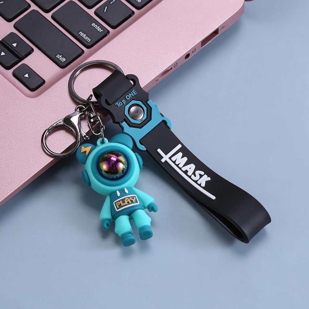 1PC 7.2cmAstronauts Keyring Couple Doll Pendant Bag Keychain Pendant