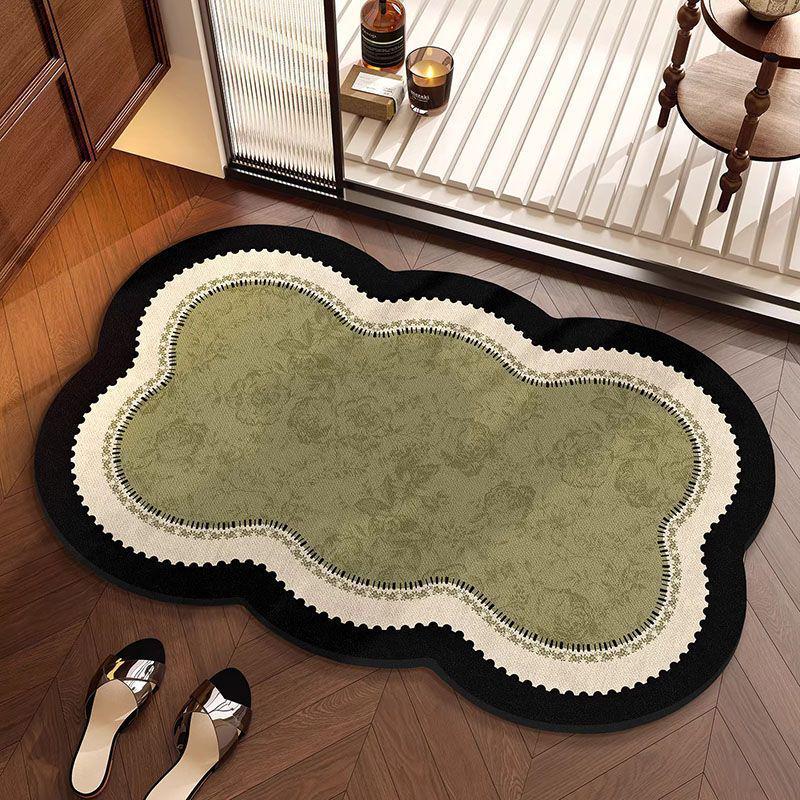 Retro Luxury Diatom Mud Bathroom Floor Mat - Water Absorbent, Quick Dry, Wear-Resistant, Non-Slip, Easy Clean