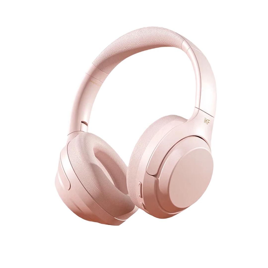 

iKF Wireless And Wired Bluetooth Headphones, Ultra-Long Battery Life, Low Latency, HiFi Sound Quality, Pink рожевий
